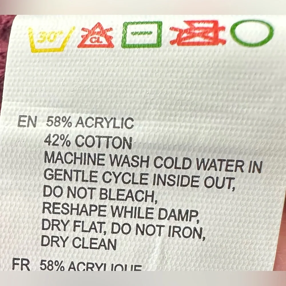 NWT! RD Candise Button Cuff Duster Cardigan Burgundy Size: Small - Picture 7 of 7